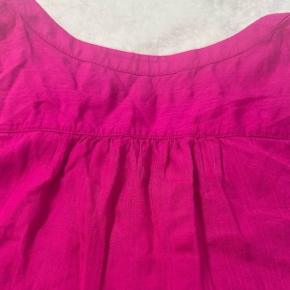 LOFT Pink Neutral Sleeveless Pleated Tank Top - Picture 10 of 10
